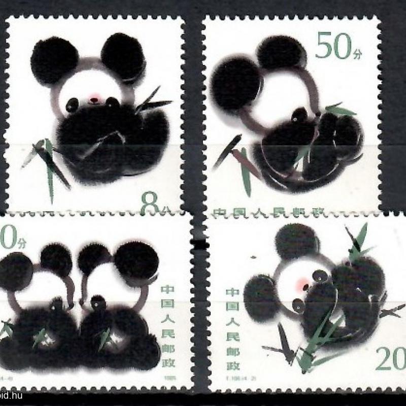 1985.-Kínai - blokk + sor  - MNH/** - panda