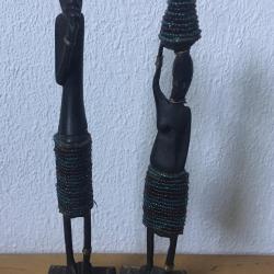 Afrikai - faragott faszobor pár
