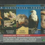 2000.- A gerincesek tőrzse - Magyar Telefonkártya
