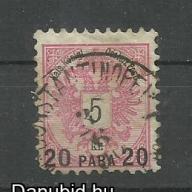 1888.- Levante - pecsételt - Ausztria - Törökország
