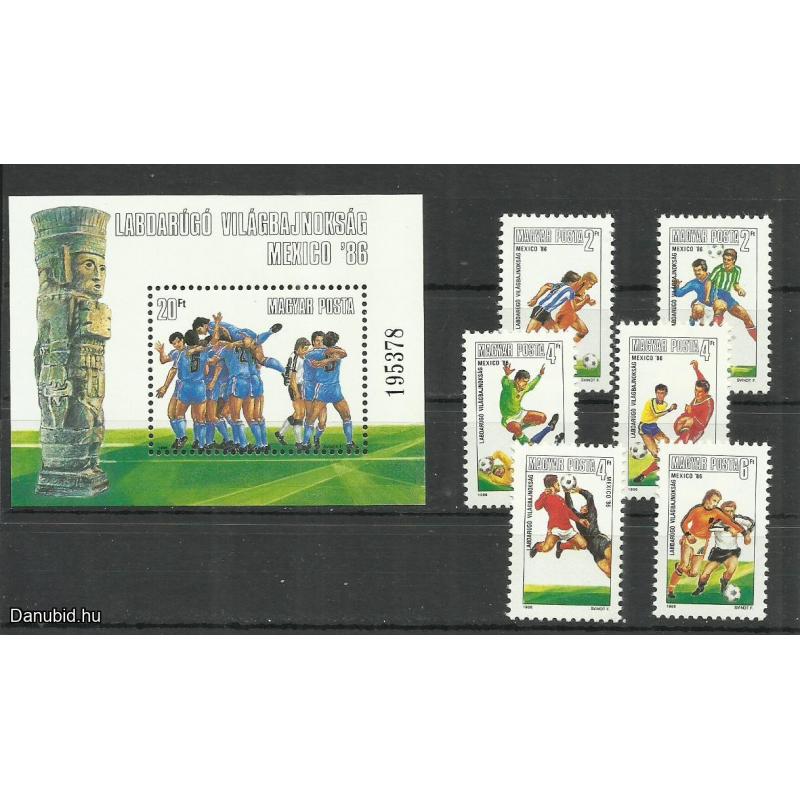1986.- Labdarúgó Világbajnokság  - blokk -Mexico sor - MNH/**