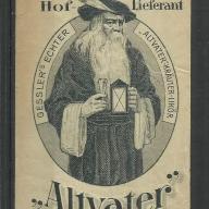 1920.-  1 db számolócédula - Altvater Gessler - K.u.K.