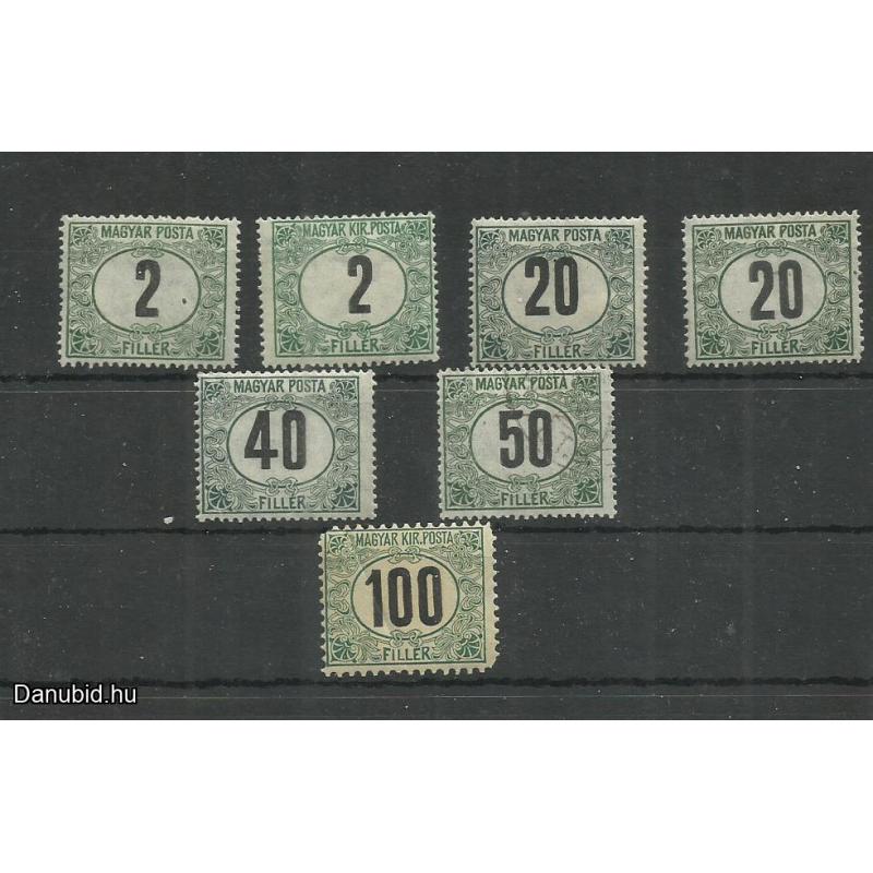 1903 - zöldportó - MNH/** -  7 db