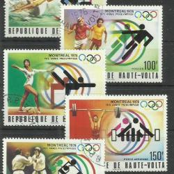 1976.- Felső - Volta - MNH/** - Olimpia - Montreál - blokk és sor