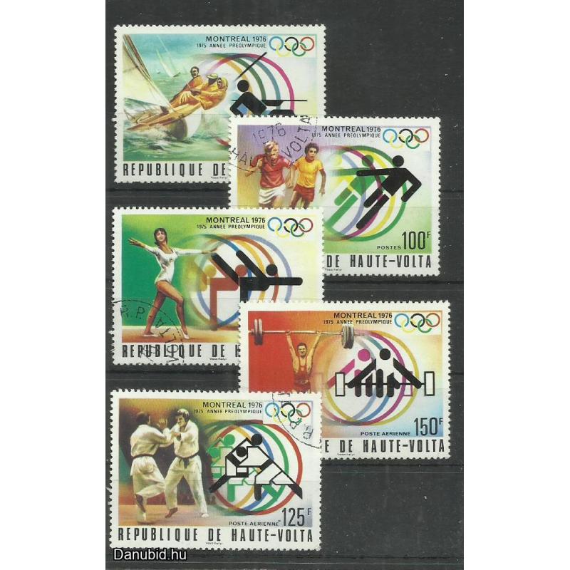 1976.- Felső - Volta - MNH/** - Olimpia - Montreál - blokk és sor