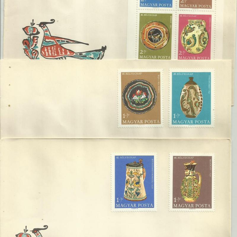 1968.- Bélyegnap  841.) - F.D.C. + blokk - 3 db