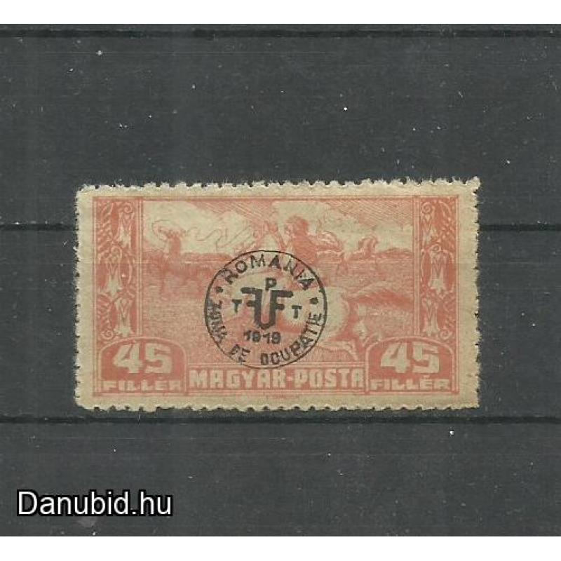1920.- Debrece - Román megszállás (II.)- posta tiszta - 45 fillér