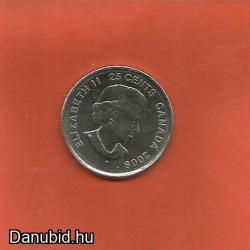 2009.- Canada - 25 cent kanadai - 2002 olimpiai női jégkorong