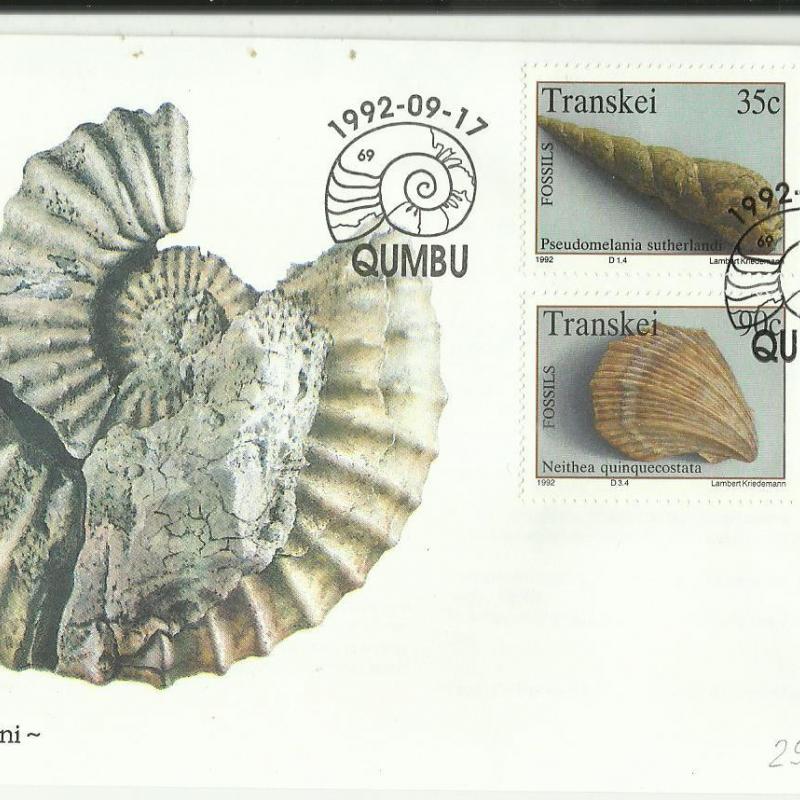 1992.- Transkei - FDC - MNH/** - Fosszília
