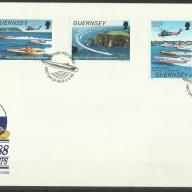 1988.- Guernsey - FDC - MNH/**-   motorcsónak világbajnokság