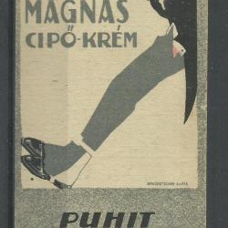 1920.-  1 db számolócédula - Mágnás cipő krém