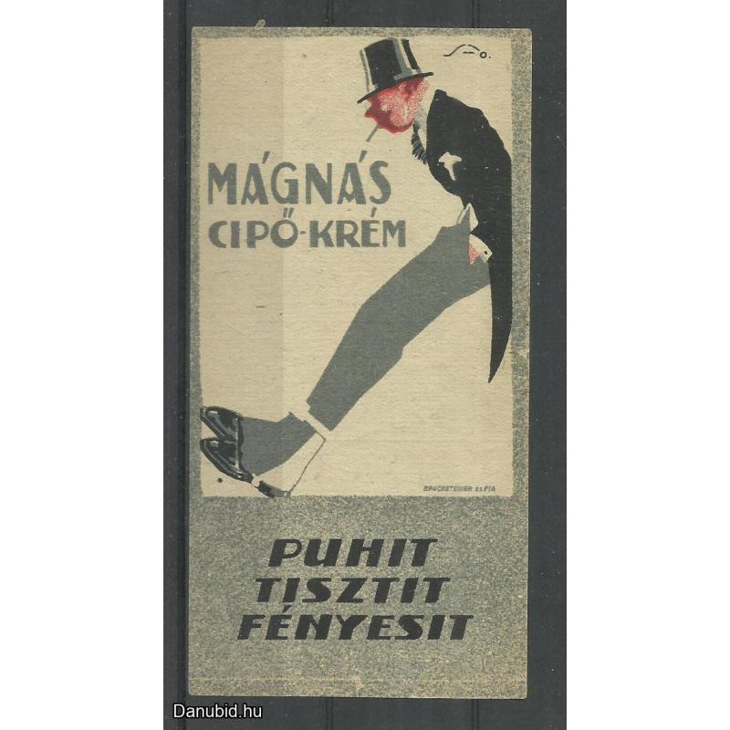 1920.-  1 db számolócédula - Mágnás cipő krém