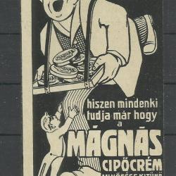1920.-  1 db számolócédula - Mágnás cipő krém