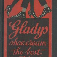 1920.-  1 db számolócédula - Gladys az előkelő világ cipőkrémje