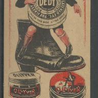 1920.-  1 db számolócédula - Dedy cipőkrém
