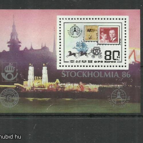 1986.- Észak-Korea - MNH/** - blokk - Stockholmia'86