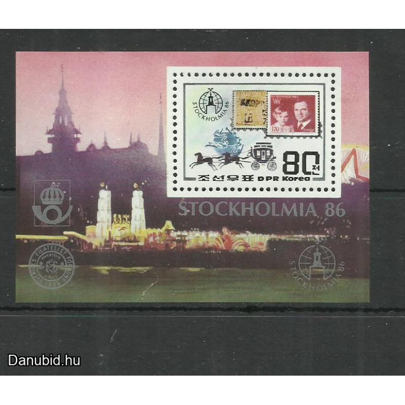 1986.- Észak-Korea - MNH/** - blokk - Stockholmia'86