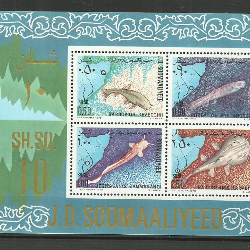 1979.-  Szomália - blokk - MNH/** - halak