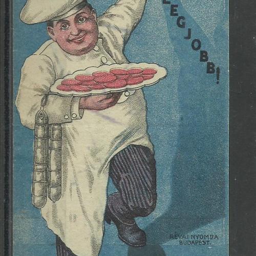 1920.- 1 db számolócédula -  Herz szalámi a legjobb