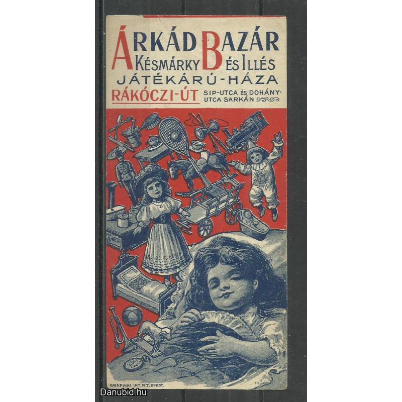 1920.-  1 db számolócédula - Árkád - Késmárky - Baba