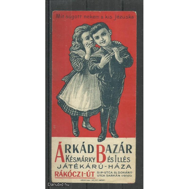 1920.-  1 db számolócédula - Árkád - Késmárky - Jézuska