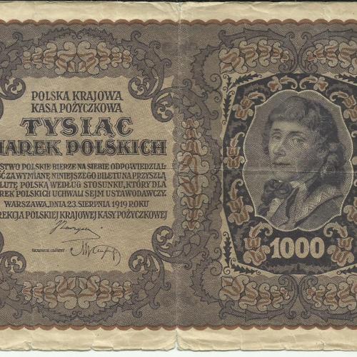 1919.- Lengyelország - 1000 Marek Polskich