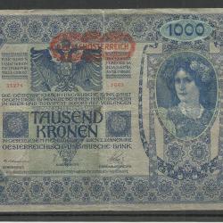 1902.- 1000 korona - Osztrák-Magyar bank - Deutschösterreich - II.kiadás