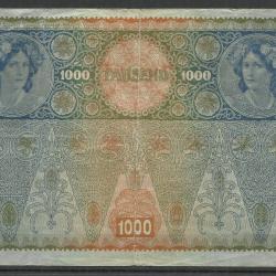1902.- 1000 korona - Osztrák-Magyar bank - Deutschösterreich - II.kiadás