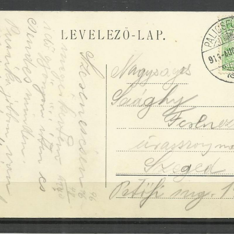 1911.- Palicsfürdő - futott képeslap - Horthy kor