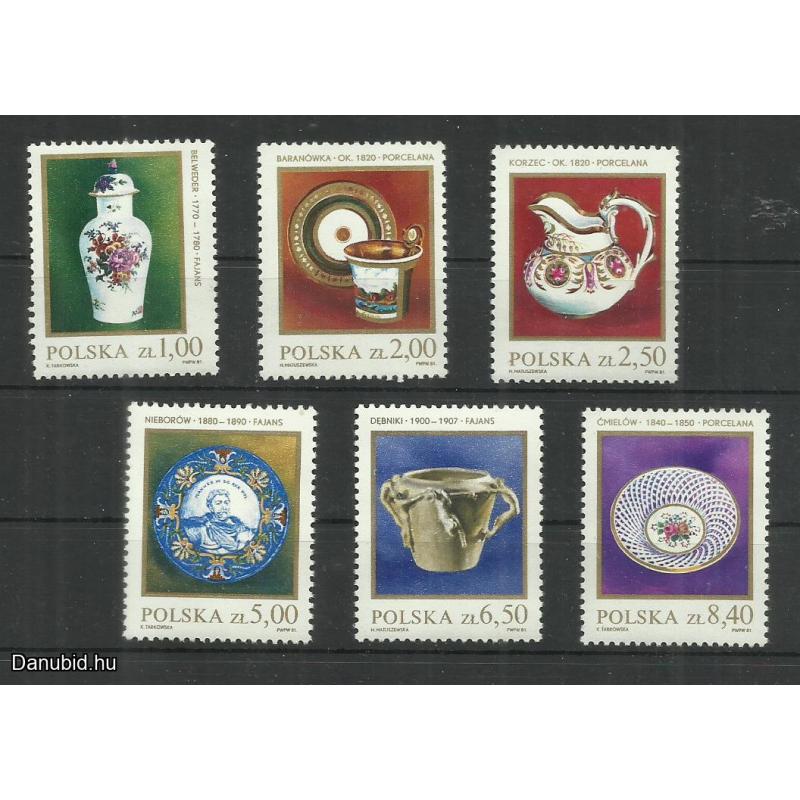 1981 .- Lengyelország - MNH/** - Porcelán és fajansz tárgyak