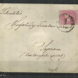 1879.- Levél - Nagy-Marton - Sopron - 5kr színes számú