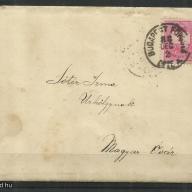 1888.- Levél - Budapest - Magyar-Óvár - 5kr színes számú