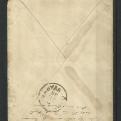 1888.- Levél - Budapest - Magyar-Óvár - 5kr színes számú