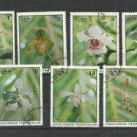1973.- Kuba -Cuba -MNH/**- de pecsételt - Orchidea sor -7 db - virág