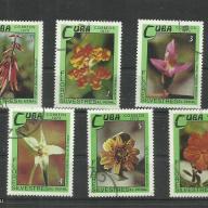 1973.- Kuba -Cuba -MNH/**- de pecsételt - Orchidea sor -6 db - virág
