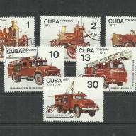 1973.- Kuba -Cuba -MNH/**- de pecsételt - Tűzoltóautó sor