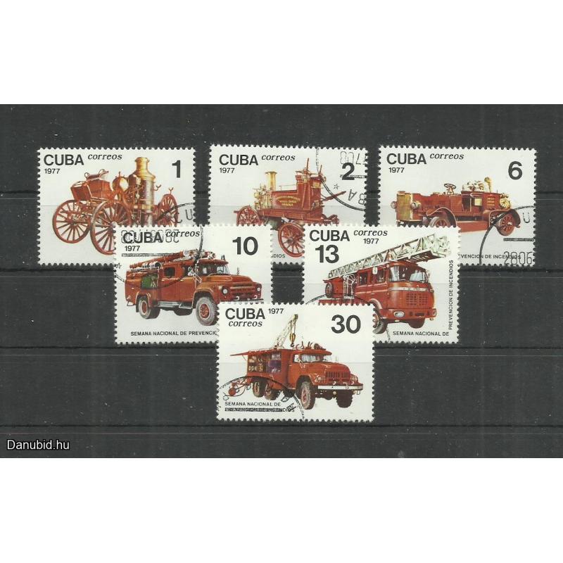 1973.- Kuba -Cuba -MNH/**- de pecsételt - Tűzoltóautó sor