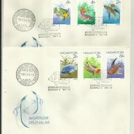 1987.- boríték -grafika - F.D.C.- sor - AKVÁRIUMU DISZHALAK -2 db