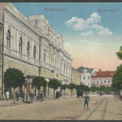 1918.- Békéscsaba -Városi színház - képeslap