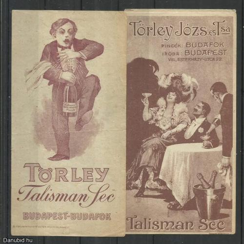 1920.- Számolócédula -2 db - Törley -Talisman sec