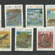1975.- Vietnám - MNH/**- de pecsételt- Hüllők,-kígyó,gyík,teknős