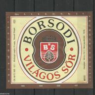 Címke-sör címke-Borsodi