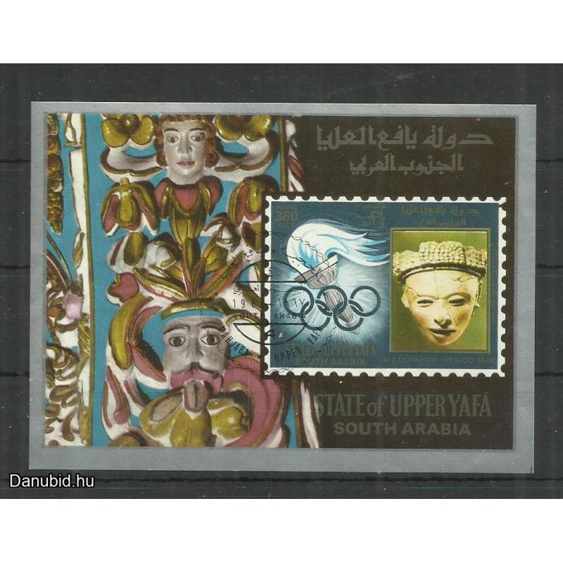 1968.- Felső Yafa - Dél Arábia - vágott blokk -MNH/** - XIX.Olimpia