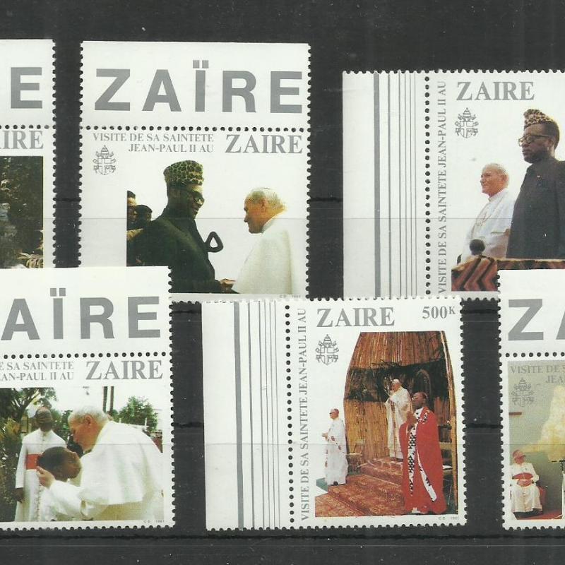 1981.- Zaire -Kongó - MNH/** - II. János Pál pápa látogatása
