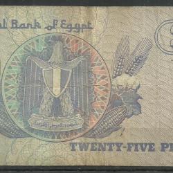 1985.- Egyiptom - 25 piastres - papírpénz - használt
