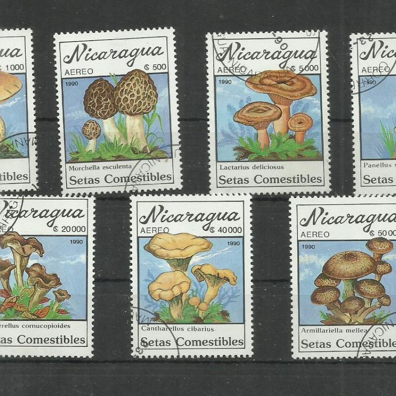 1990.- Nikaragua - MNH/** -de pecsételt - Gomba sor