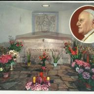 1965.- Képeslap - XXIII.- János Pál Pápa sírja - Vatikán