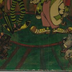 Cirkusz - olajfarost -bohócok -R.P. szignó