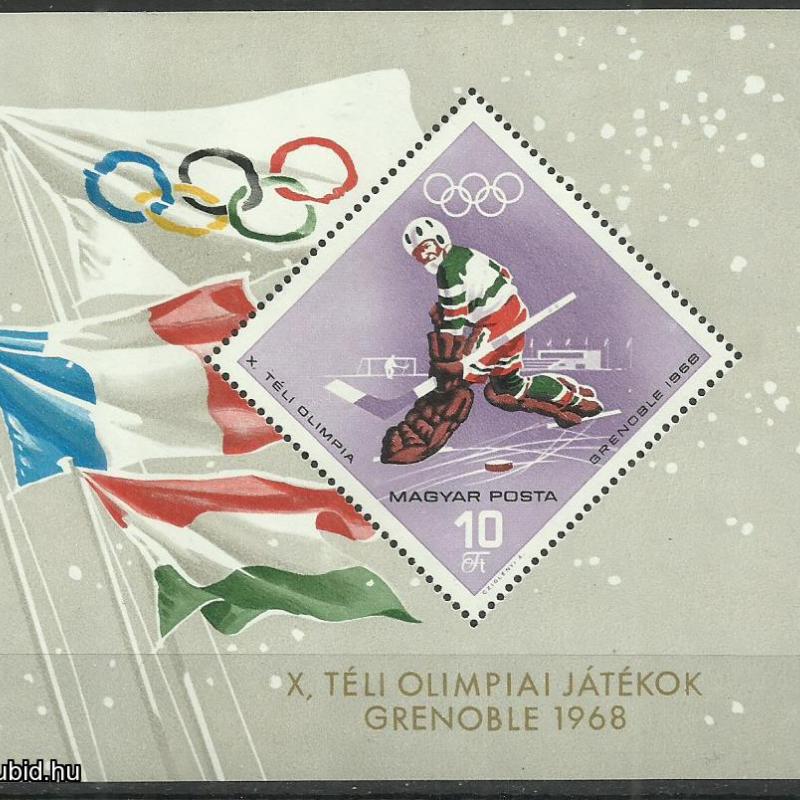 1968.- Téli Olimpia blokk + 4 x sor -  MNH/** - Grenoble