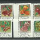 1986. - Gyümölcsök sor - MNH/** - ívszéllel